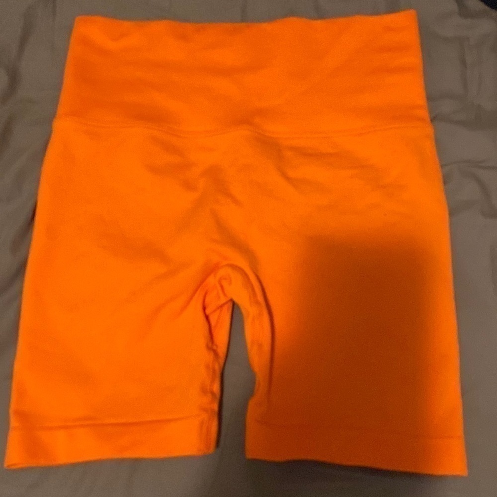NEON Orange Biker Shorts